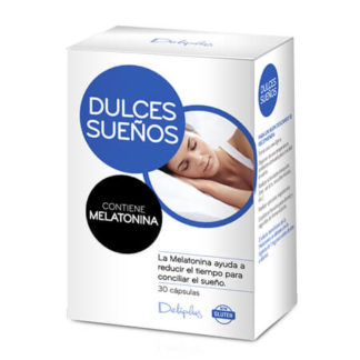 DELIPLUS DULCES SUEÑOS Nutritional supplement based on passionflower, hop and melatonin, 30 CAPSULES