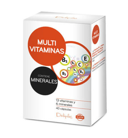 DELIPLUS MULTIVITAMINAS Vitamin and mineral based nutritional supplement, 40 CAPSULES