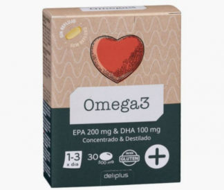 DELIPLUS OMEGA 3 BIOLOGICALLY ACTIVE SUPPLEMENT TO SUPPORT HEART WORK, 60 CAPSULES