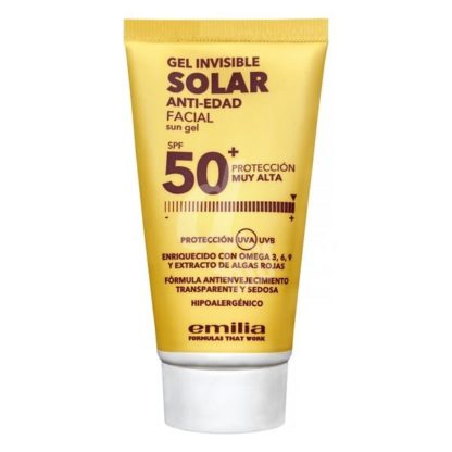 See see Fluido solar facial SPF 50+ antiedad (gel invisible), Facial sunscreen SPF 50+ anti-aging, 50ml