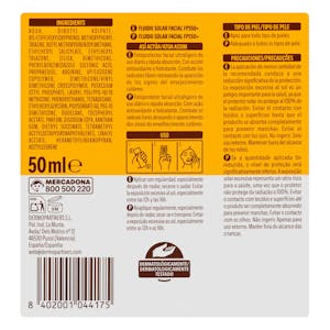 Deliplus SPF 50 facial sunscreen fluid, 50 ml